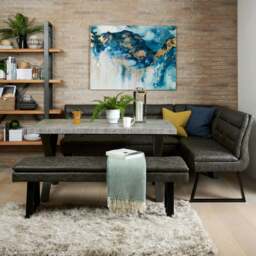 Industrial Corner Bench - Grey - thumbnail 5
