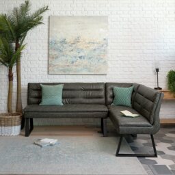 Industrial Corner Bench - Grey - thumbnail 1