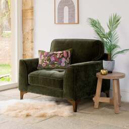Hartpury Armchair in Green - thumbnail 1