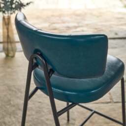 Admiral Dark Blue Bar Stool - thumbnail 5