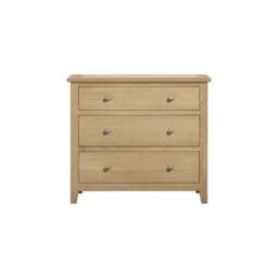Tetbury 3 Drawer Chest in Natural Oak - thumbnail 2