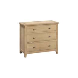 Tetbury 3 Drawer Chest in Natural Oak - thumbnail 3
