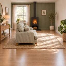 Eastbourne 2 Seater Sofa in Olive Stripe with Olive Stripe Cushions - thumbnail 3