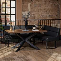 Jupiter Dark Oak Dining Table 150cm - thumbnail 2