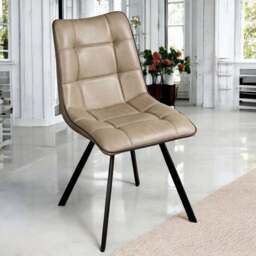 Jack Mushroom Brown Dining Chair with Slate Grey Piping (Set of 2) - thumbnail 6