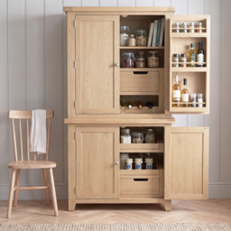 Bibury Double Larder in Natural Oak - thumbnail 1