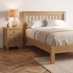 Tetbury Double Bed in Natural Oak - thumbnail 1