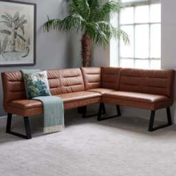 Industrial Corner Bench - Tan - thumbnail 1