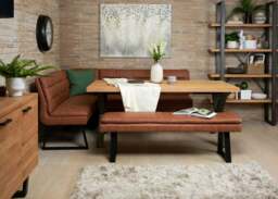 Industrial Corner Bench - Tan - thumbnail 5