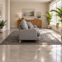 Eastbourne 2 Seater Sofa in Grey with Grey Stripe Cushions - thumbnail 3