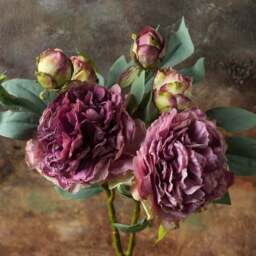 Peony spray 63cm - thumbnail 2