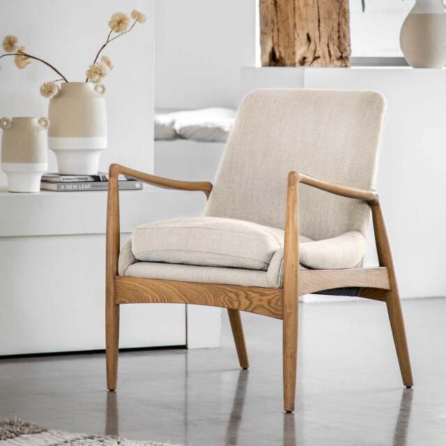 Carrera Armchair Natural Linen - image 1