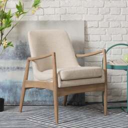Hampton Beige Accent Chair - thumbnail 1