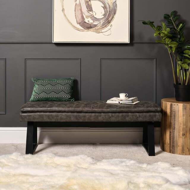 Industrial Bench No Back 138cm - Grey - image 1