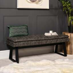 Industrial Bench No Back 138cm - Grey - thumbnail 2