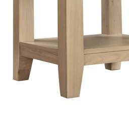 Tetbury 1 Drawer Lamp Table With Shelf in Natural Oak - thumbnail 5