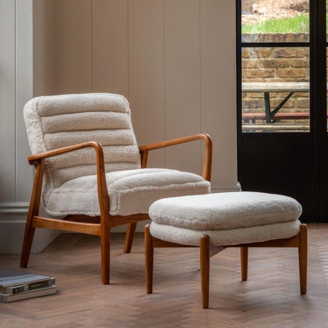 Datsun Armchair Cream Sheepskin - image 1