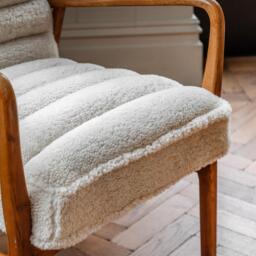 Datsun Armchair Cream Sheepskin - thumbnail 3
