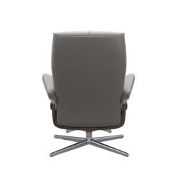 Stressless David Recliner with Cross Base and Footstool - Medium / Stressless Fabrics - thumbnail 4