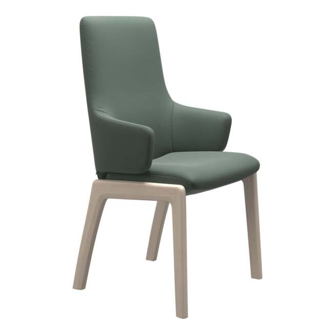 Stressless Laurel High Back Dining Chair with Traditional Base - Large with Arms / Stressless Velaro - image 1