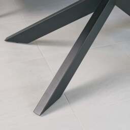 Jupiter 150cm Dining Table - Smoked Oak - With Sloane Corner Bench - thumbnail 3