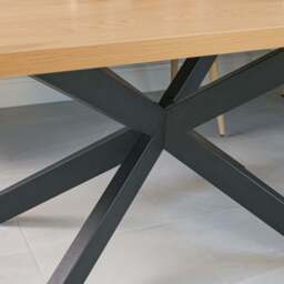 Jupiter 150cm Dining Table - Smoked Oak - With Sloane Corner Bench - thumbnail 6