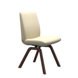 Stressless Laurel Low Back Dining Chair with Contemporary Base - Large with Arms / Stressless Fabrics - thumbnail 2