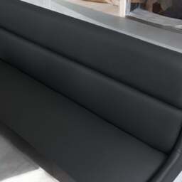 Jupiter 180cm - Faux Concrete - Dining Table & LHF Corner Bench in Black - thumbnail 4