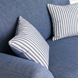 Eastbourne Snuggler in Navy with Navy Stripe Cushions - thumbnail 3