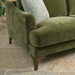 Willow 3 Seater Sofa in Olive Green - thumbnail 5