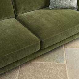 Willow 3 Seater Sofa in Olive Green - thumbnail 4