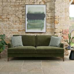 Willow 3 Seater Sofa in Olive Green - thumbnail 1
