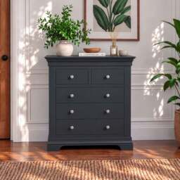 Provence 2 over 3 chest in Black