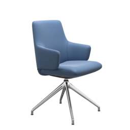 Stressless Laurel Low Back Dining Chair with Cross Base - Large with Arms / Stressless Paloma