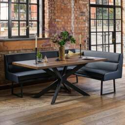 Jupiter Dark Oak Dining Table 180cm - thumbnail 1