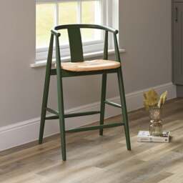Long Island Bar Stool - Olive Green - thumbnail 1