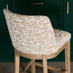 Richmond Bar Stool In Taupe - thumbnail 4