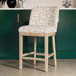 Richmond Bar Stool In Taupe - thumbnail 5