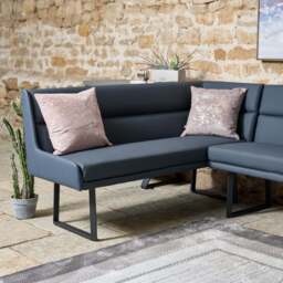 Jupiter Corner Bench in Navy - Right Hand Facing - thumbnail 6