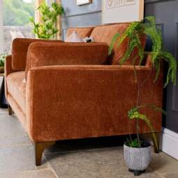 Hartpury 2 Seater Sofa in Rust - thumbnail 4