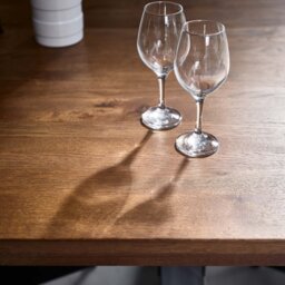 Soho Dining Table 200cm & 6 Digby Dining Chairs - Dark Brown - thumbnail 4