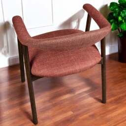 Albi Dining Chair - Copper / Dark Oak Legs (Set of 2) - thumbnail 3