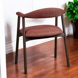 Albi Dining Chair - Copper / Dark Oak Legs (Set of 2) - thumbnail 2