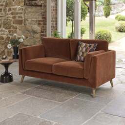 Harris 2 Seater Sofa in Rust - thumbnail 1