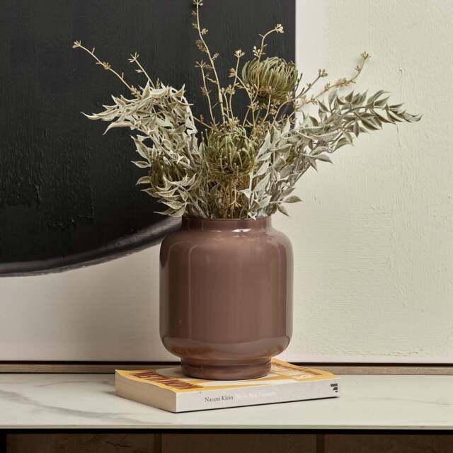 Glass Base Vase in Misty Rose - Large - image 1