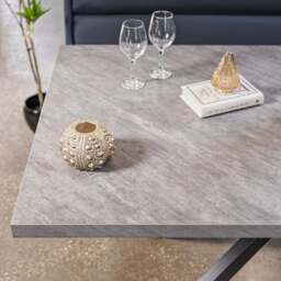 Jupiter Dining Set - Faux Concrete - With LHF Corner Bench in Blue - thumbnail 6