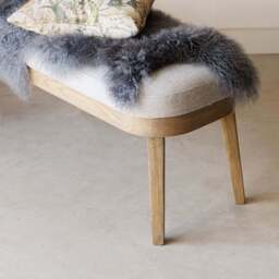Hampton Dining Bench - Grey - thumbnail 3