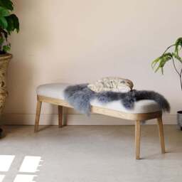 Hampton Dining Bench - Grey - thumbnail 1