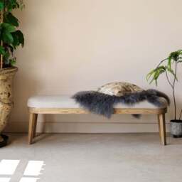 Hampton Dining Bench - Grey - thumbnail 4