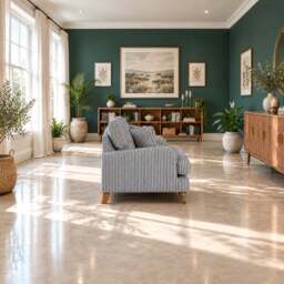 Eastbourne Snuggler in Navy Stripe with Navy Stripe Cushions - thumbnail 3